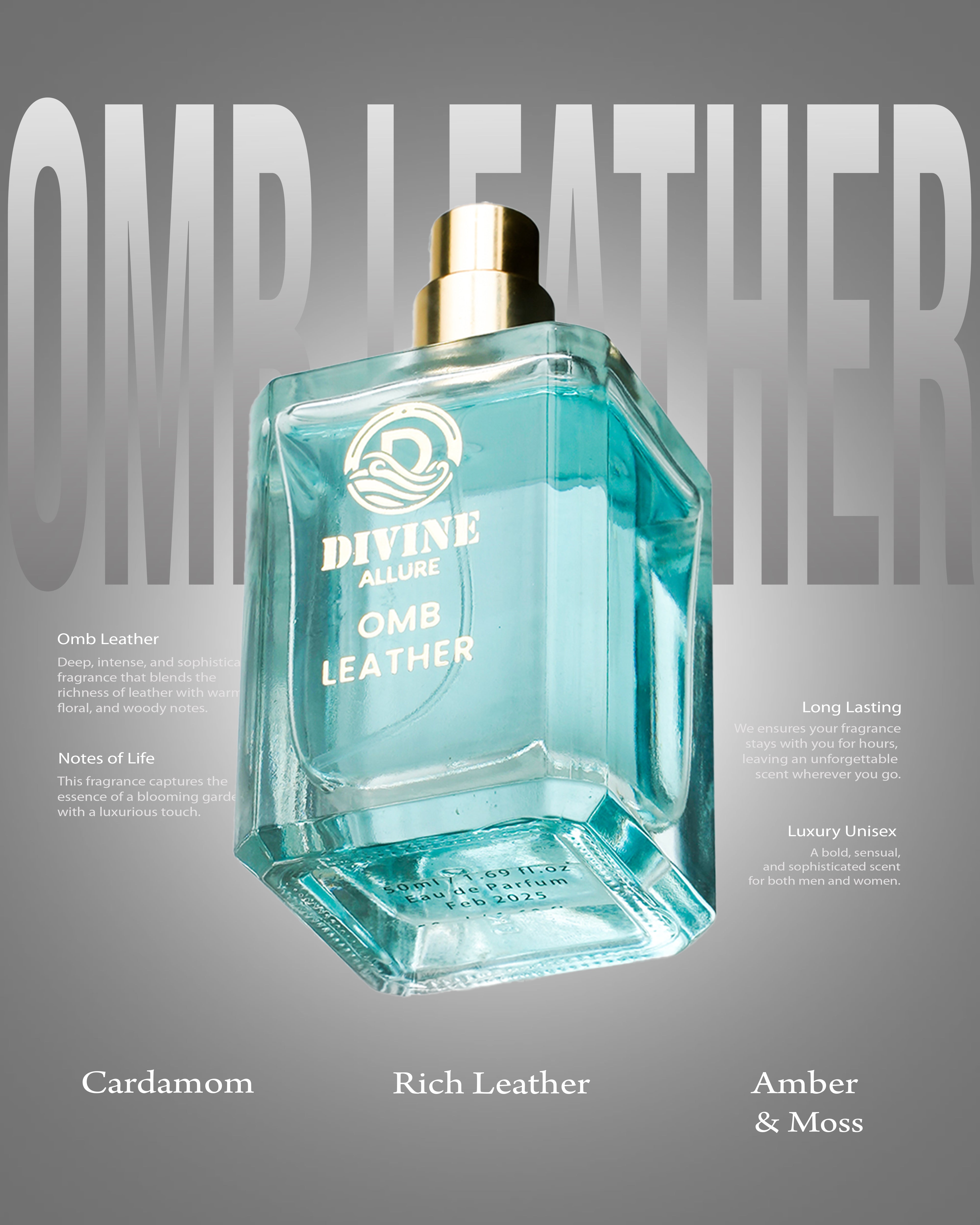 Omb Leather & Floral